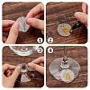 24Pcs Transparent Blank Acrylic Wine Glass Charms AJEW-AB00074-5