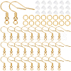 SUNNYCLUE 100Pcs Brass Ear Wire KK-SC0004-87-1