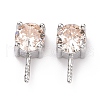 Rhodium Plated 925 Sterling Silver Peg Bails STER-D035-47P-02-2