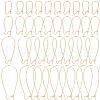 Beebeecraft 40Pcs 4 Styles Brass Hoop Earring Findings FIND-BBC0003-29-1