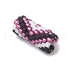 Handmade Glass Seed Beaded European Beads PALLOY-MZ00694-05-3