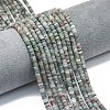 Natural African Bloodstone Beads Strands G-P575-B11-4x1mm-1
