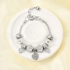 Alloy European Beads Charm Bracelets BJEW-F495-15P-1
