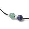 6Pcs Natural Gemstone Round Beads Bracelets for Men Women BJEW-JB11751-4