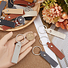 SUNNYCLUE 8 Colors PU Leather Keychain KEYC-SC0001-22-3