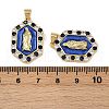 Brass Micro Pave Cubic Zirconia Pendants KK-A257-07G-3