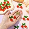 Handmade Glass Seed Cherry Pendants PALLOY-CJ00077-4