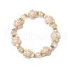 3Pcs 3 Styles Synthetic Turquoise Beads Stretch Bracelets BJEW-JB11574-3
