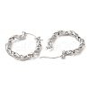 Non-Tarnish 304 Stainless Steel Hoop Earrings EJEW-Z022-06P-2