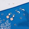 SUNNYCLUE 20Pcs 2 Colors 304 Stainless Steel Clip-on Earring Component STAS-SC0004-29-5
