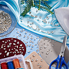 HOBBIESAY 600Pcs 6 Style Glass Rhinestone Cabochons GGLA-HY0001-03-5