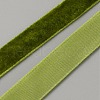 50 Yards Polyester Single Face Velvet Ribbon OCOR-WH0082-161C-1