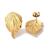 Wing Ion Plating(IP) 304 Stainless Steel Stud Earrings for Women EJEW-L287-005G-2