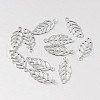 Tarnish Resistant Hollow Leaf 316 Surgical Stainless Steel Filigree Charms STAS-M258-06-1