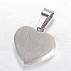 Tarnish Resistant 304 Stainless Steel Stamping Blank Tag Pendants STAS-P055-01P-2