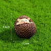 Cute Resin Hedgehog Miniature Ornaments PW-WG5E9A1-04-2