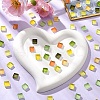 8 Colors 20Pcs Transparent Glass Cabochon GLAA-YW0003-66A-5
