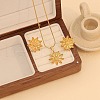 304 Stainless Steel Daisy Flower Pendant Necklaces for Women FS-WGB7A35-04-1