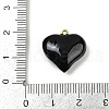 Brass Enamel Pendants KK-M322-01B-G-4