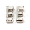 Platinum Plated Alloy Beads PALLOY-CJC0001-64P-E-1