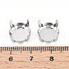201 Stainless Steel Sew on Prong Settings STAS-T032-01-12mm-P-3