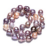 Natural Baroque Pearl Keshi Pearl Beads Strands PEAR-S020-L17-4
