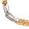 201 Stainless Steel Link Chain Bracelets BJEW-B078-112GP-2