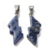 Natural Lapis Lazuli Pendants G-C057-01P-07-2