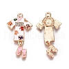 Alloy Enamel Pendants ENAM-I044-15G-2