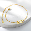 201 Stainless Steel Figure Link Chain Anklets for Women FS-WG978BB-01-1