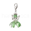 Angel Glass Pendant Decorations HJEW-MZ00260-04-2
