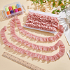 MAYJOYDIY US 5M Polyester Pleated Lace Ribbon OCOR-MA0001-12B-4