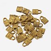 Tibetan Style Alloy Padlock Charms GLF0090Y-NF-1
