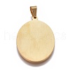 304 Stainless Steel Lady of Guadalupe Pendants STAS-F185-29G-2