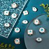 SUPERFINDINGS 32Pcs 4 Style Rack Plating Alloy Enamel Pendants FIND-FH0004-13-4