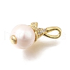 Brass Micro Pave Cubic Zirconia Pendants KK-U072-11G-2