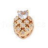 Rack Plating Brass Micro Pave Cubic Zirconia Beads KK-Z082-08G-1