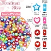 200Pcs 4 Styles Transparent Acrylic Beads OACR-YW0001-97-2