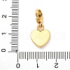 Heart 304 Stainless Steel Rhinestone Pendant Decorations STAS-I331-14G-A-3