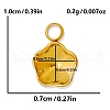 304 Stainless Steel Pendant Cabochon Settings PW-WG002AB-13-2