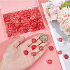 SOFPLATE 100Pcs Transparent Glass Beads GLAA-SP0001-17-3