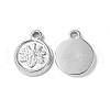 304 Stainless Steel Charms STAS-C066-18P-1