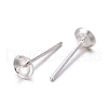 925 Sterling Silver Stud Earring Findings STER-T002-181S-2