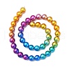 Electroplate Synthetic Non-magnetic Hematite Beads Strands G-F740-01C-2