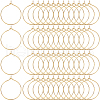 SOFPLATE 200Pcs Brass Wine Glass Charm Rings KK-SP0001-31B-G-1