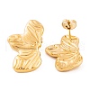 Ion Plating(IP) 304 Stainless Steel Stud Earrings for Women EJEW-L272-034G-07-2
