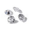 Pointed Back Glass Rhinestone Cabochons RGLA-WH0016-01M-5