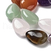 Natural Amethyst & Quartz Crystal & Green Aventurine & Rose Quartz & Red Agate & Tiger Eye Beads Strands G-P528-L13-01-4