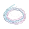 Transparent Painted Glass Beads Strands X1-DGLA-A034-T2mm-A22-5