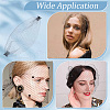 Nylon Fascinator Mesh Face Veil OHAR-WH0034-10B-6